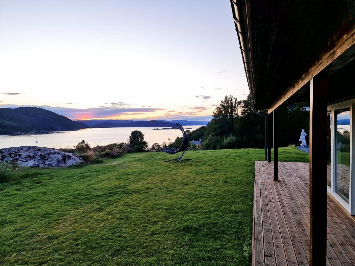 Funky Cabin With A Panoramic View Of The Oslofjord Nordre Frogn Exterior photo