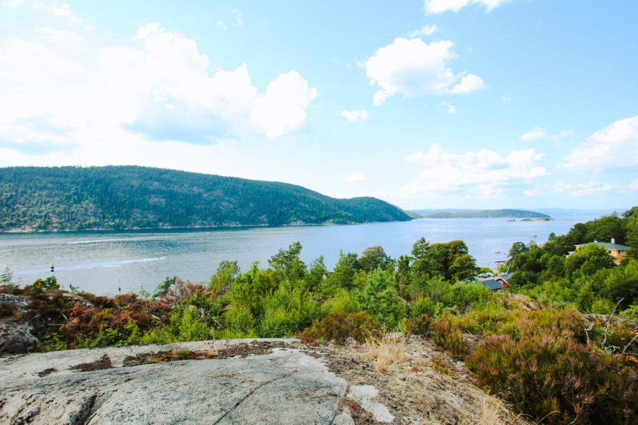 Funky Cabin With A Panoramic View Of The Oslofjord Nordre Frogn Exterior photo